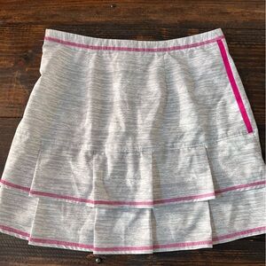 Adidas Climacool Gray/Pink Marled Pleated Skort size 8